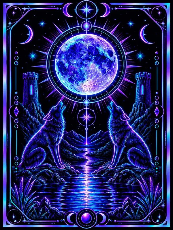 Neon Occult tarot card style preview