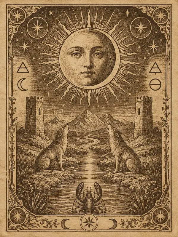 Vintage Engraving tarot card style preview